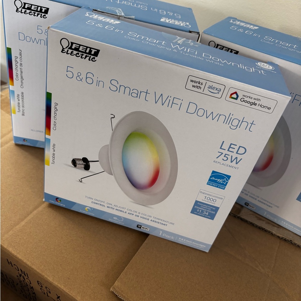 FEIT Smart WiFi Downlight LED 75W - White